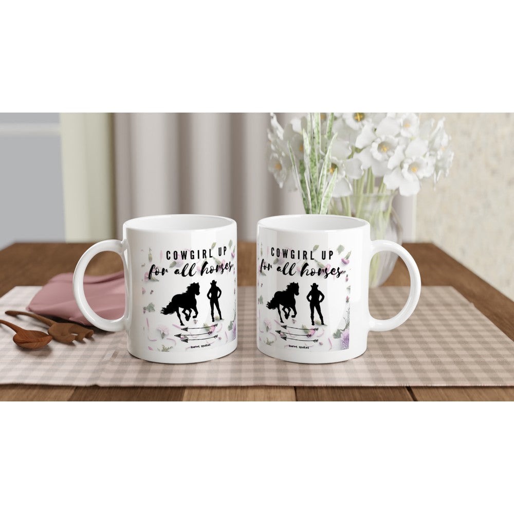 Cowgirl Up Ceramic Mug - Dishwasher & Microwave Safe