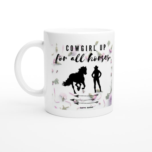 Cowgirl Up Ceramic Mug - Dishwasher & Microwave Safe