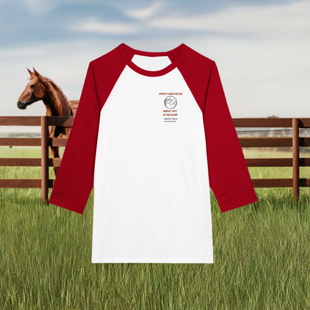 Support a Horse Rescue Raglan Tee