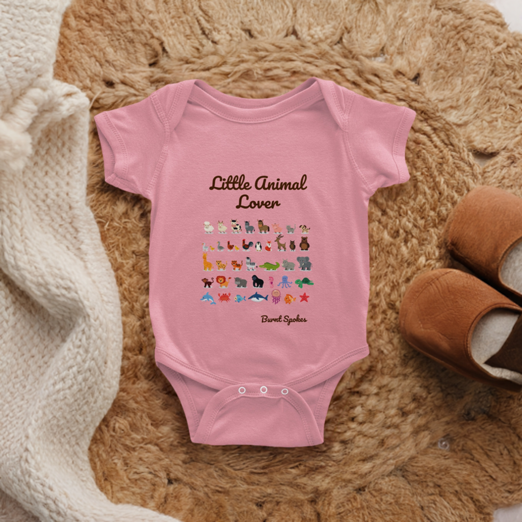 Little Animal Lover Short Sleeve Onesie