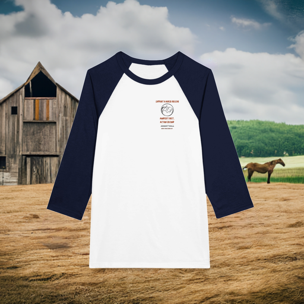 Support a Horse Rescue Raglan Tee