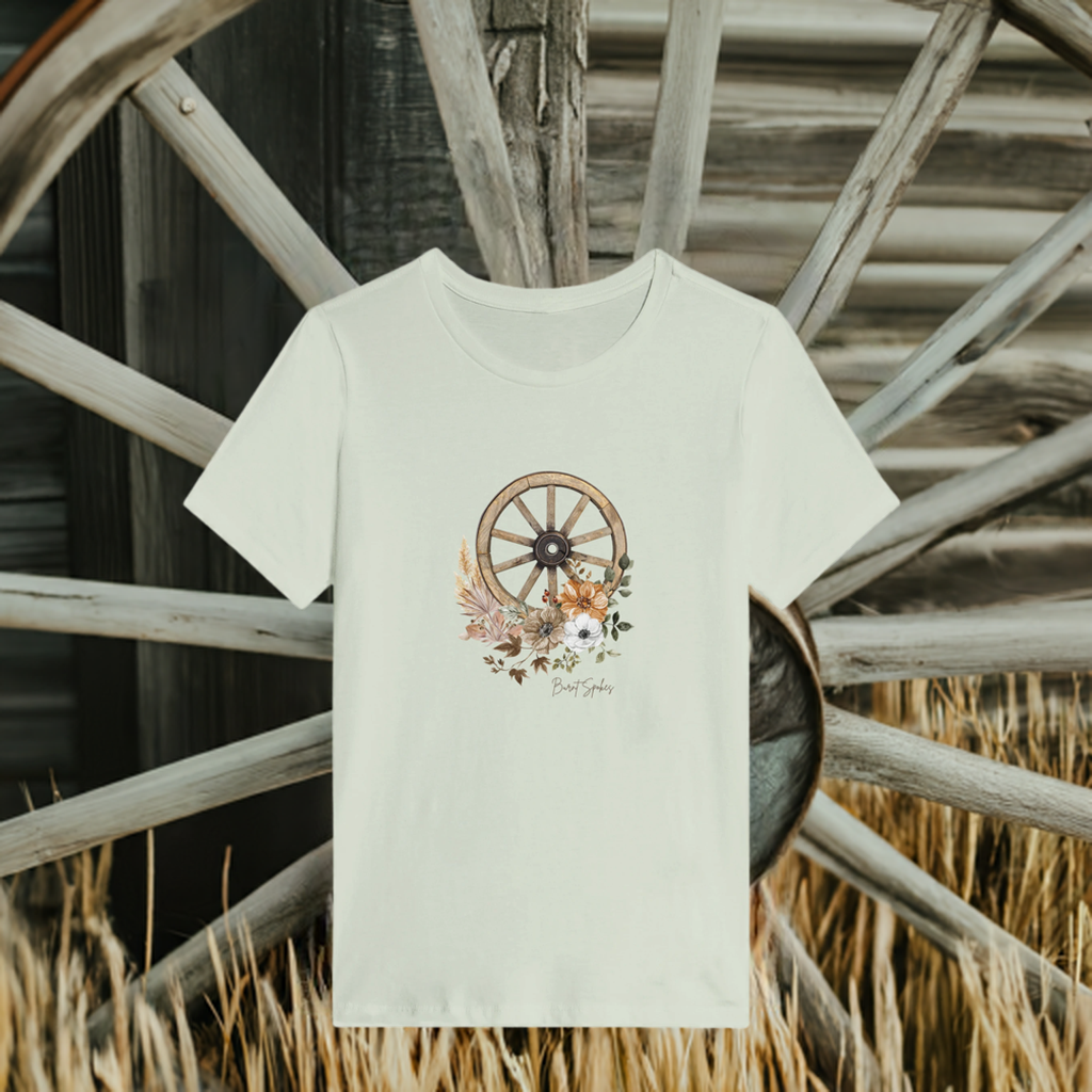 Premium Rustic Wagon Wheel Jersey Tee