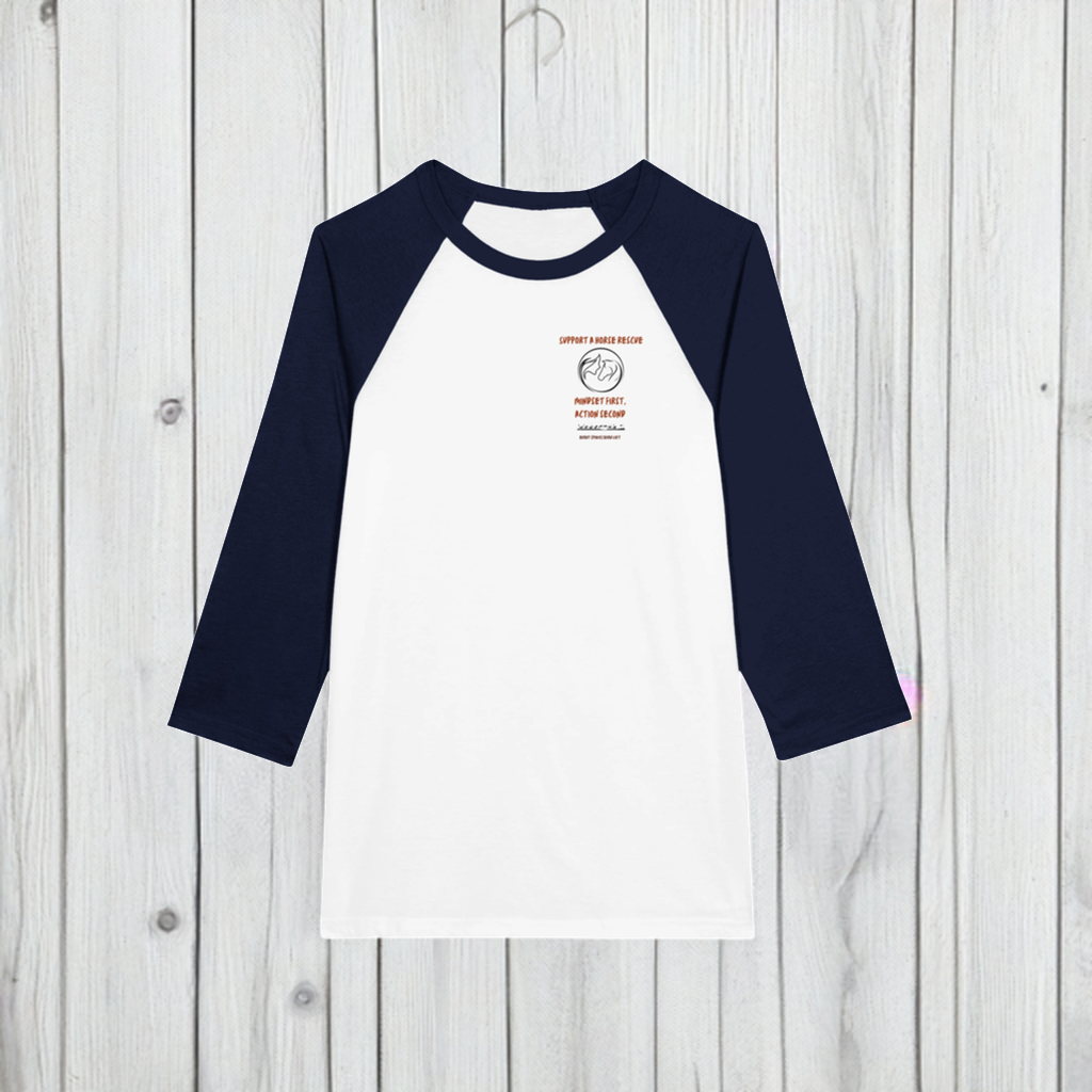 Support a Horse Rescue Raglan Tee
