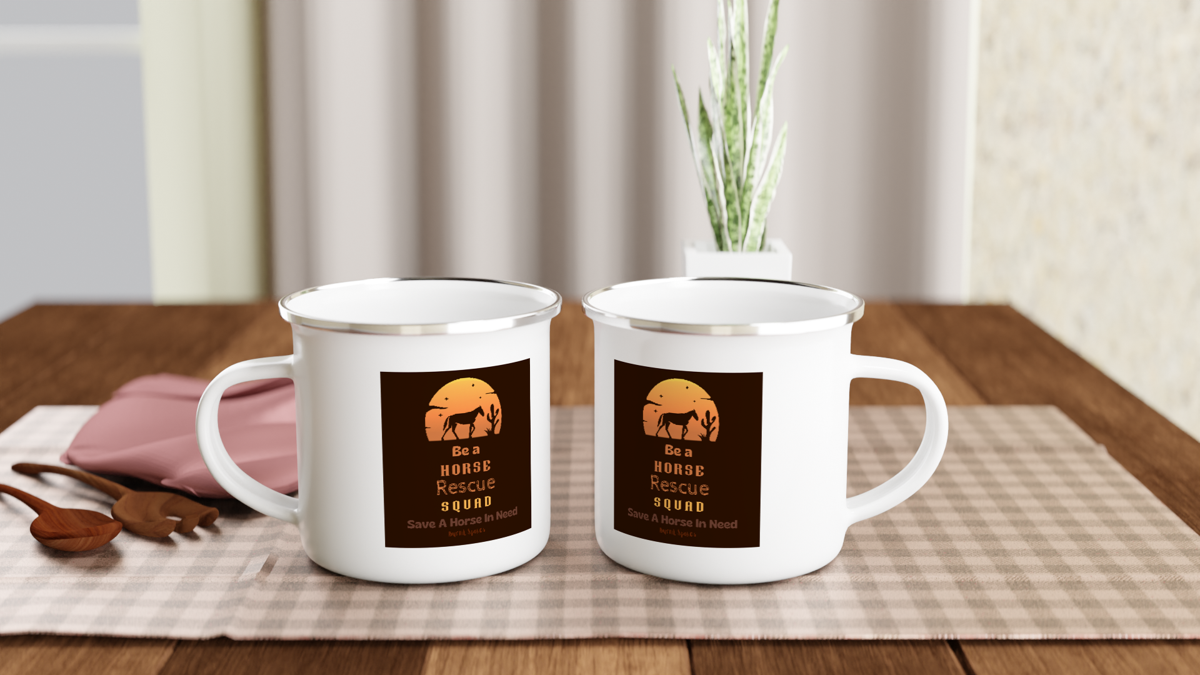 Be A Horse Rescue Squad Enamel Mug