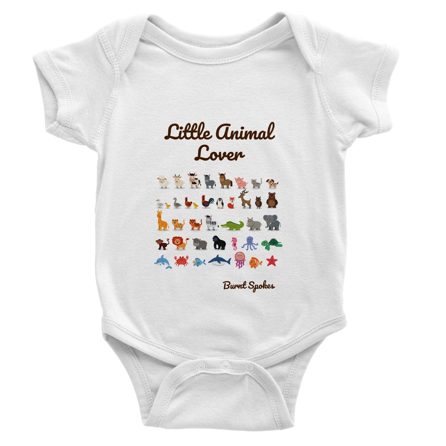 Little Animal Lover Short Sleeve Onesie
