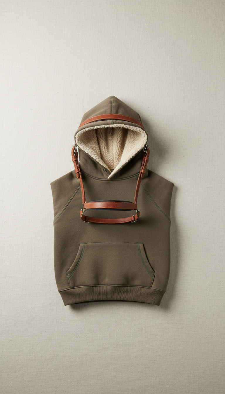 Fleece-Lined Bridle Hoodie
