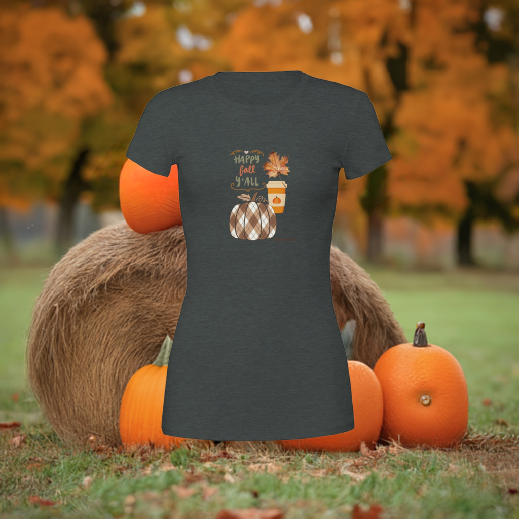 Happy Fall Womens Crewneck Tee