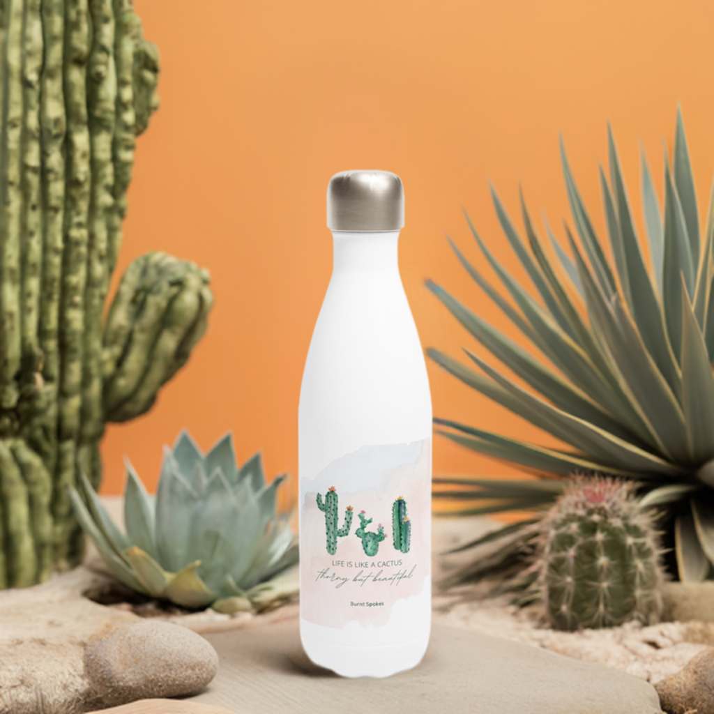 Life is Like a Cactus Water Bottle