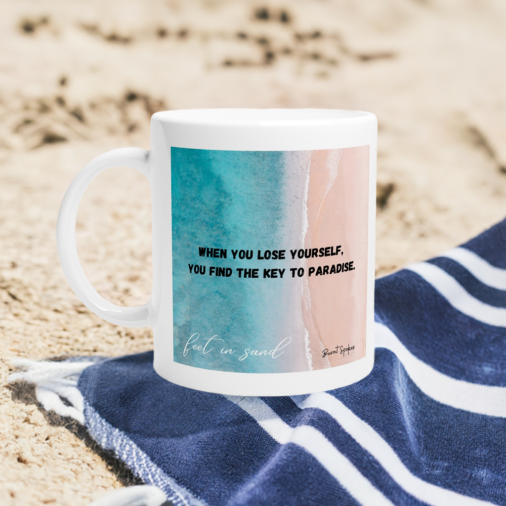 Feet in the Sand Ceramic Mug