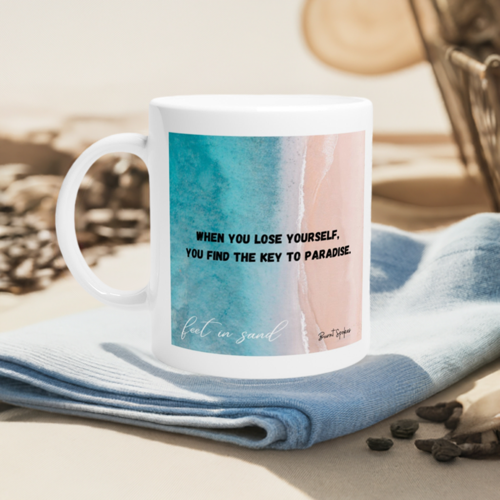 Feet in the Sand Ceramic Mug