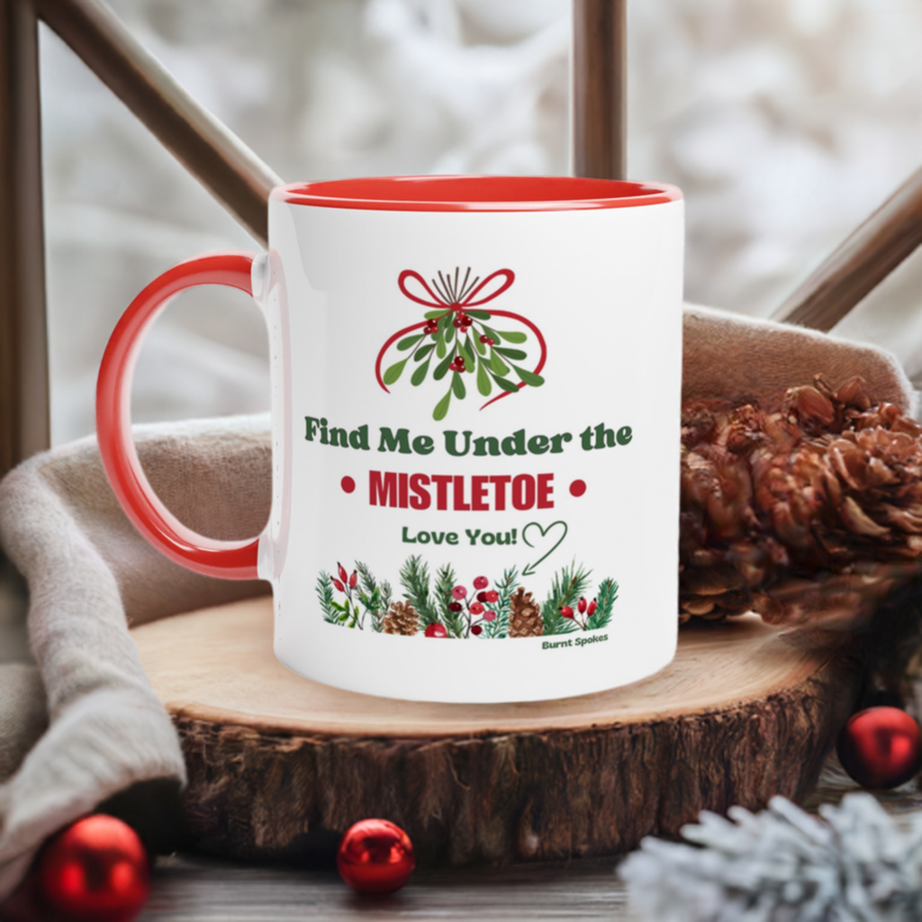 Find Me Under the Mistletoe Ceramic Mug