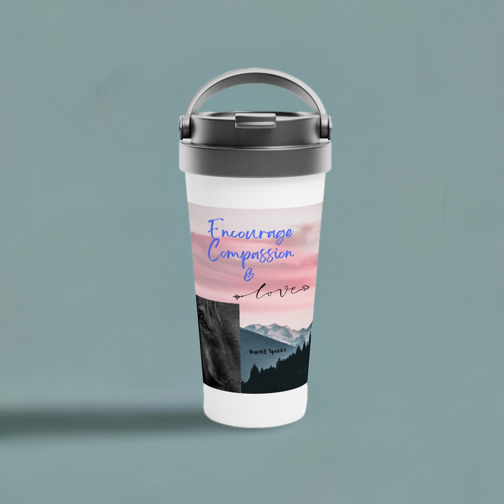 Encourage Compassion and Love Stainless Steel Travel Mug