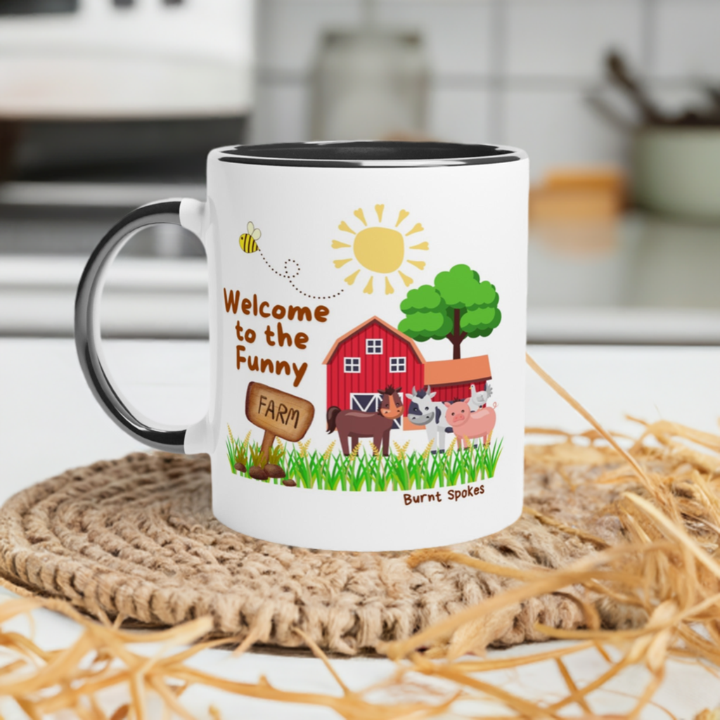 Funny Farm Ceramic Mug - Dishwasher & Microwave Safe