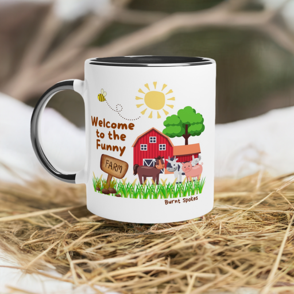 Funny Farm Ceramic Mug - Dishwasher & Microwave Safe