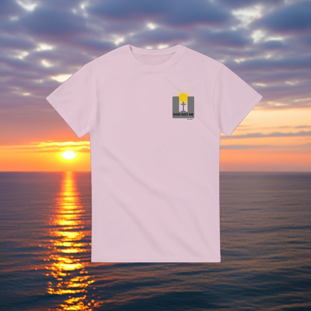 God Got Me Heavyweight Unisex Crewneck Tee