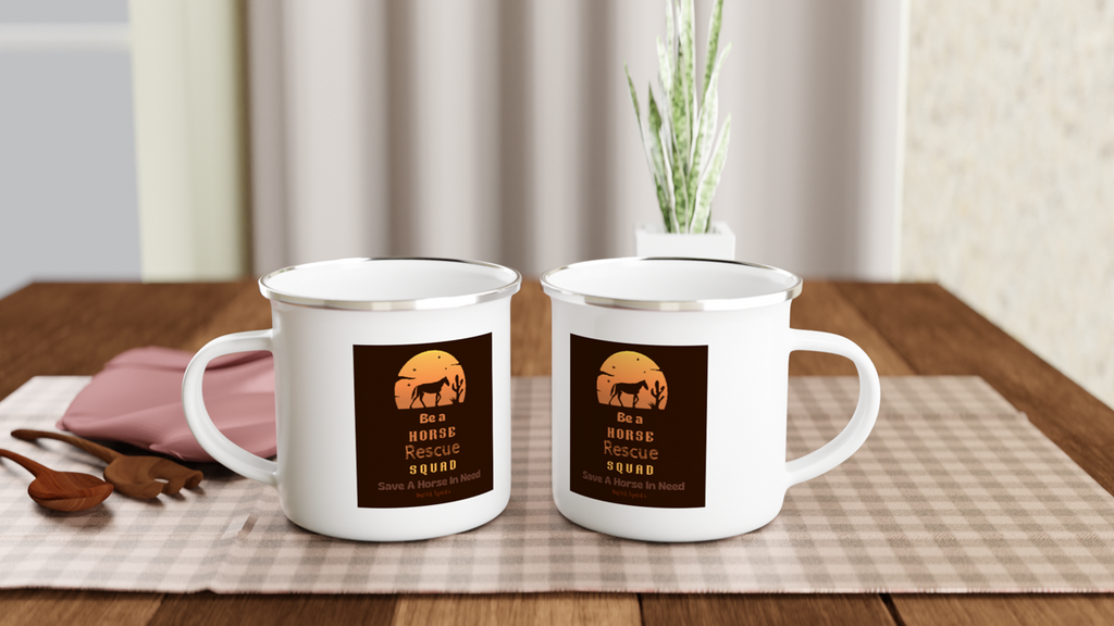 Be A Horse Rescue Squad Enamel Mug